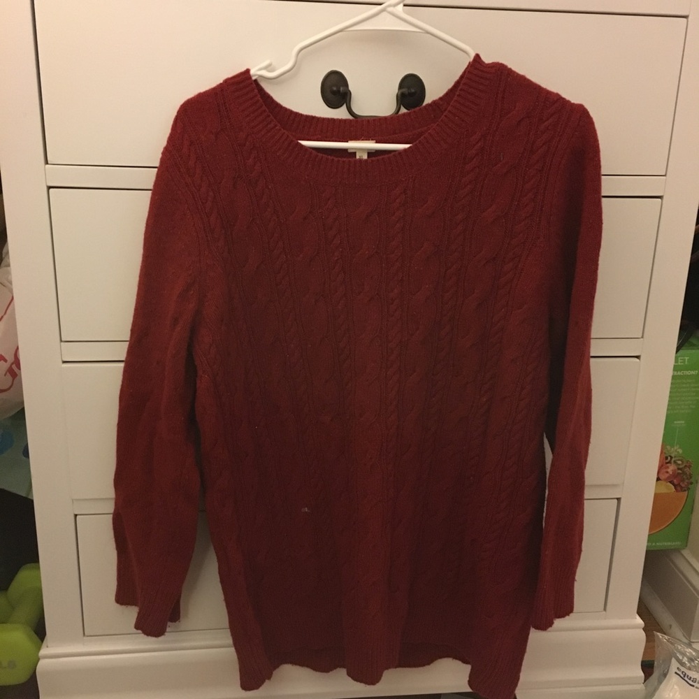 Jcrew Red Sweater
